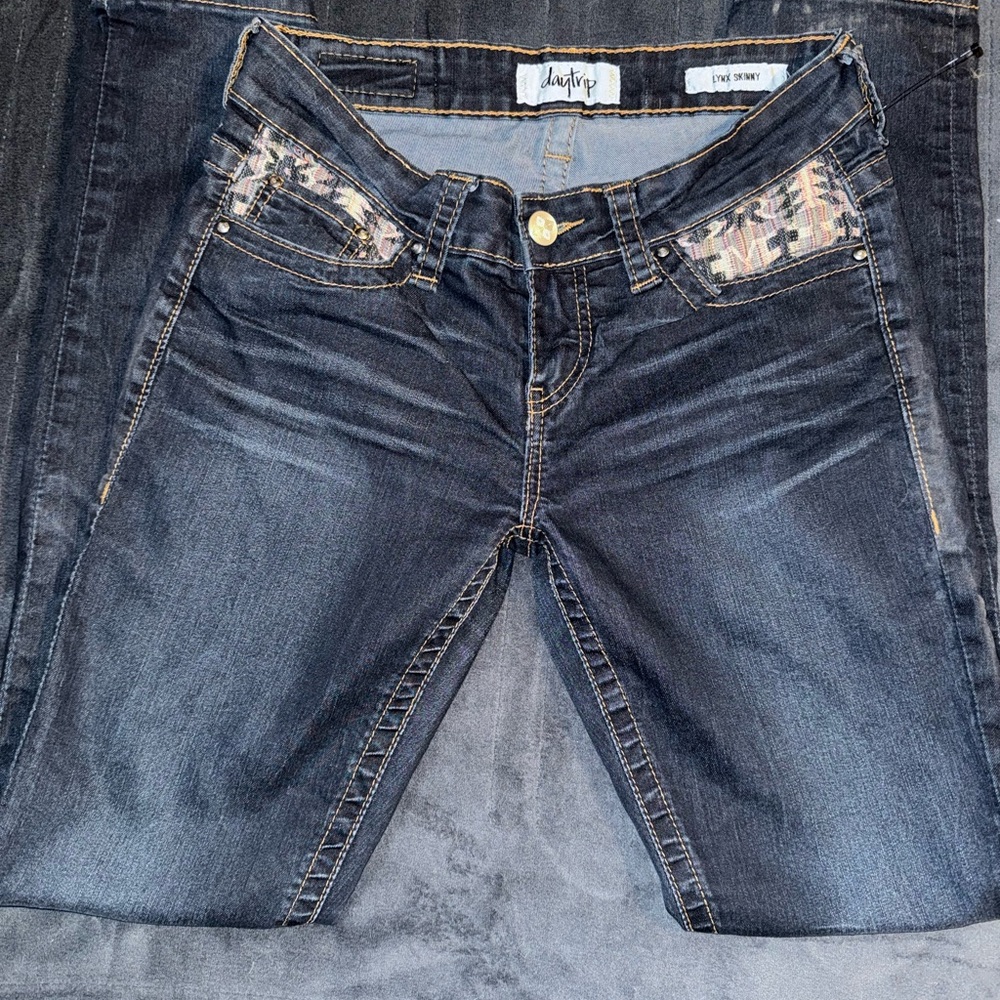 Daytrip Women's Dark Blue Skinny Jeans Womens